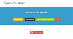 Desktop Screenshot of bosforum.info